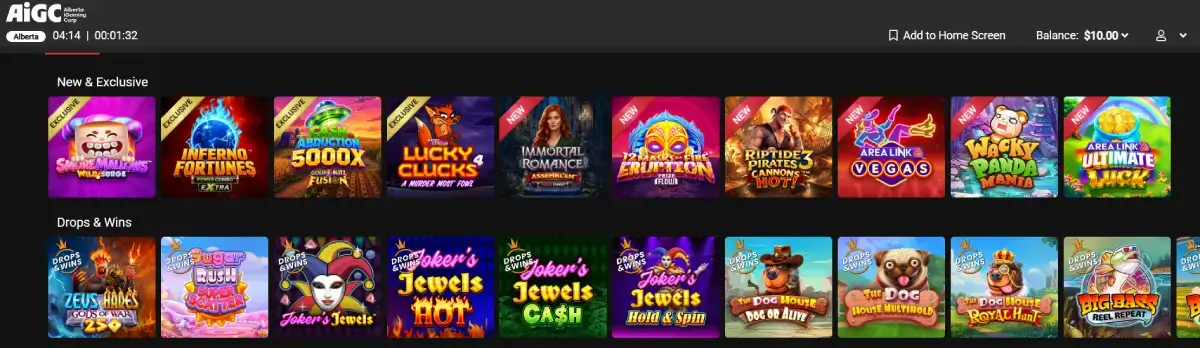Ruby Fortune casino games