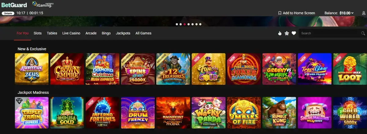 Ruby Fortune casino games Ontario