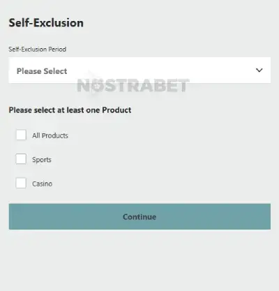 Self Exclusion