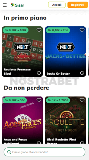 giochi da casinò sisal