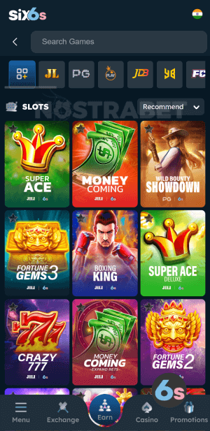 Six6s Casino Games