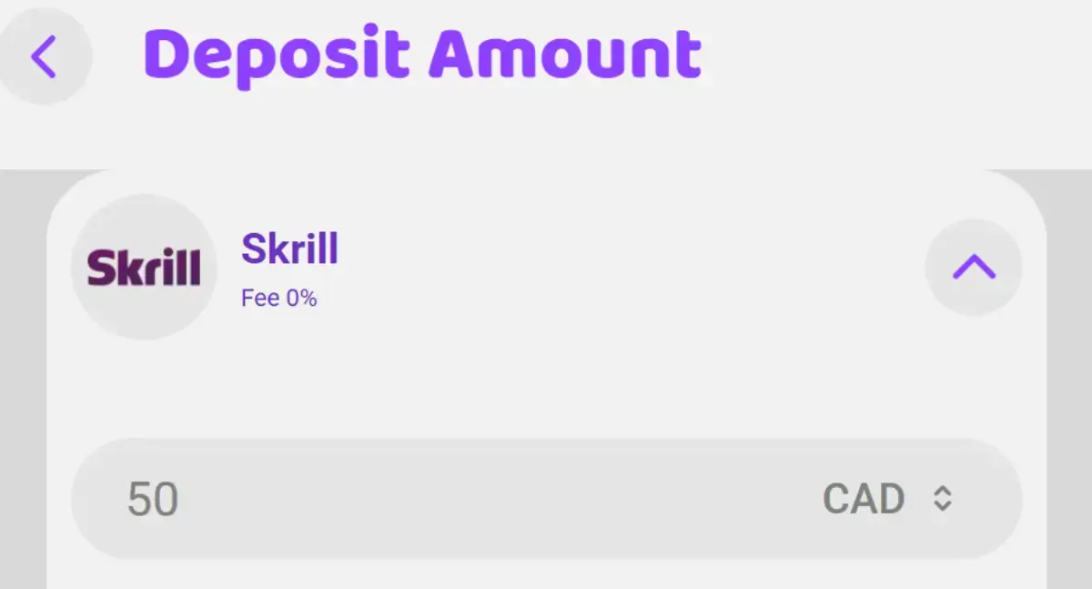 Skrill deposits