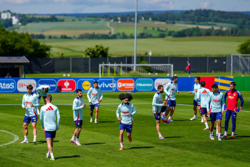 Spain national football team training