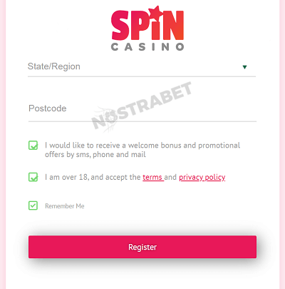 spin casino bonus codes