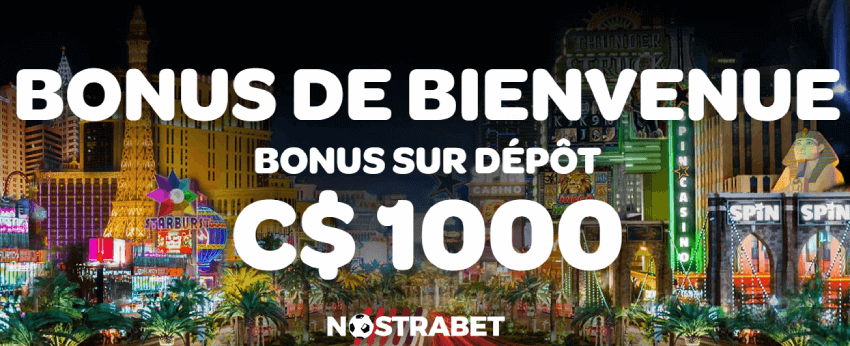 Spin Casino bonus de bienvenue