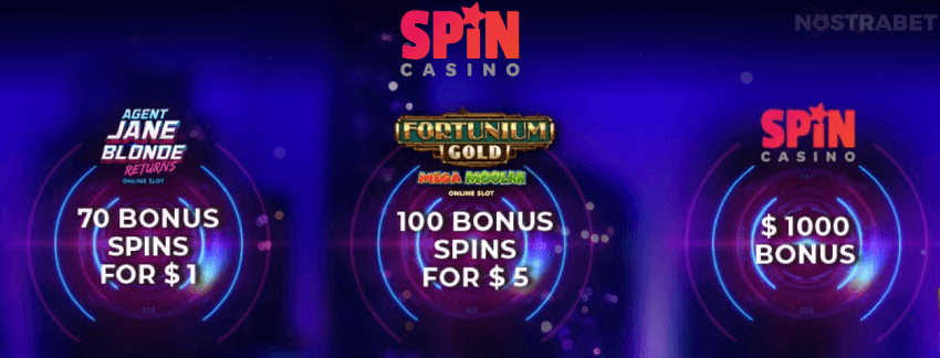 spin casino welcome offer canada