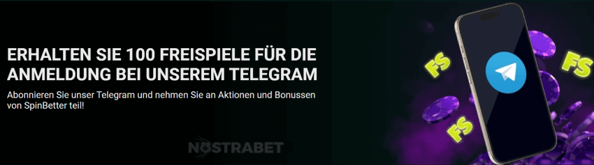 Spinbetter Telegram Bonus