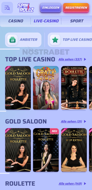 Mobile Live Wetten Spinrollz