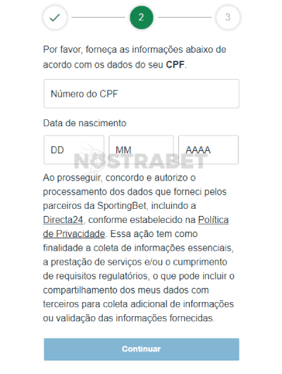 insira o código de bônus da sportingbet