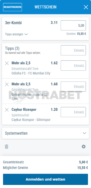 Sportingbet – Wette platzieren