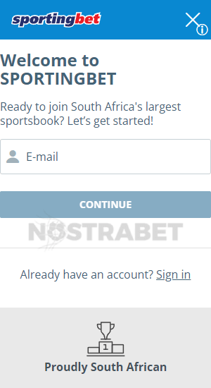 sportingbet registration step 2 email
