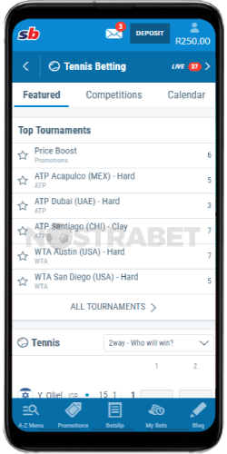 sportingbet tennis for android