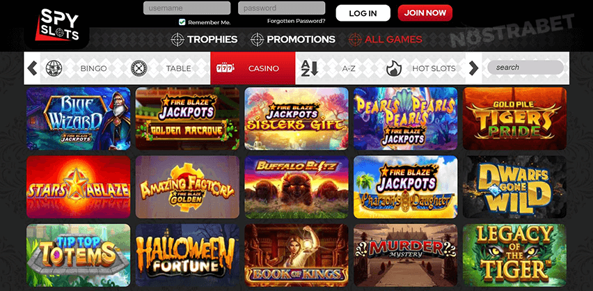Spy Slots Casino Games