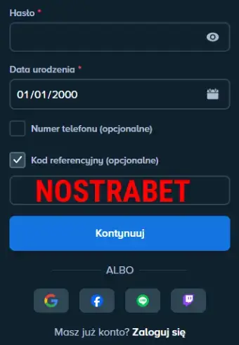 Wprowadź kod bonusowy Stake