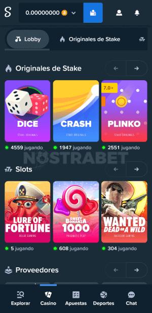 Juegos de casino de Stake