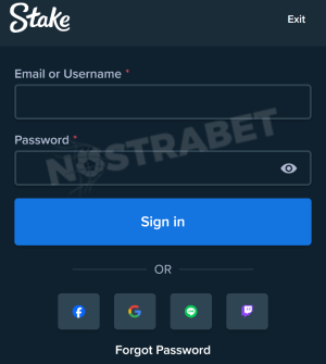 Stake mobile login