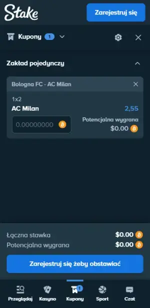 Stake Postaw zakład