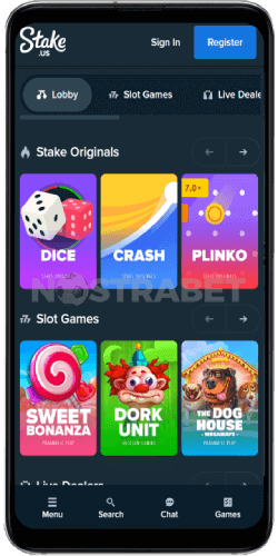Stake.us mobile casino