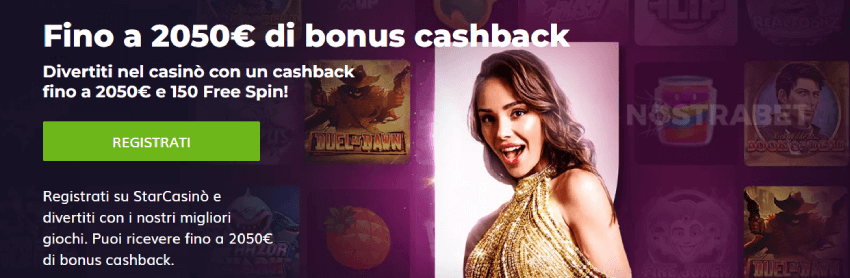 bonus di benvenuto del casinò starcasino