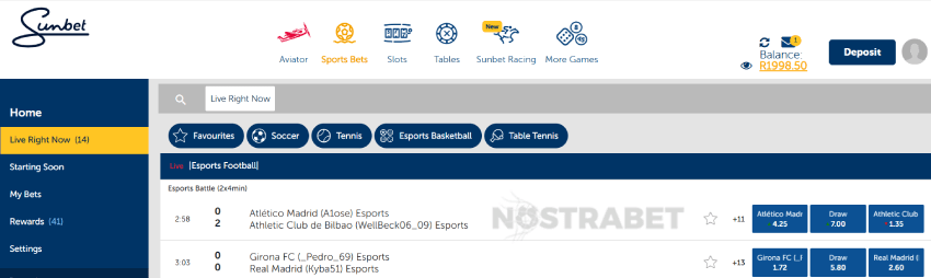 sunbet sports betting coverage