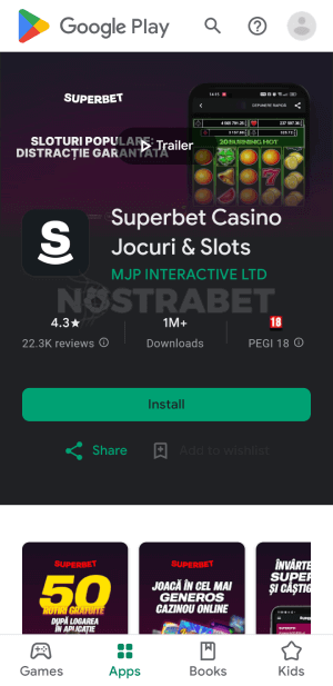 Superbet App изтегляне от Google Play за Android