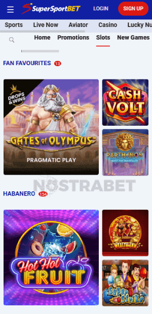 Supersportbet casino games