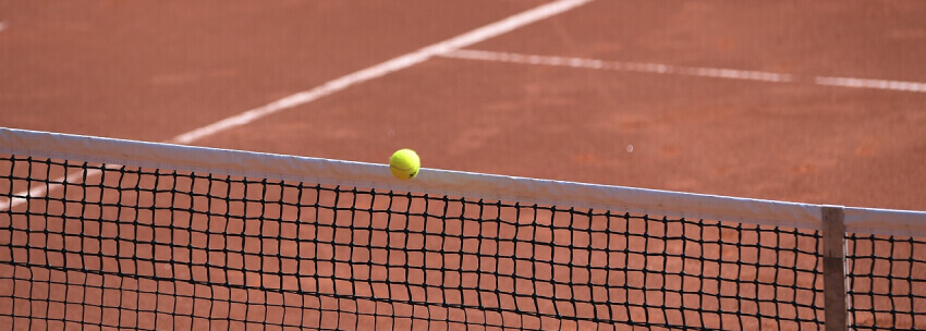 tennis court ball clay