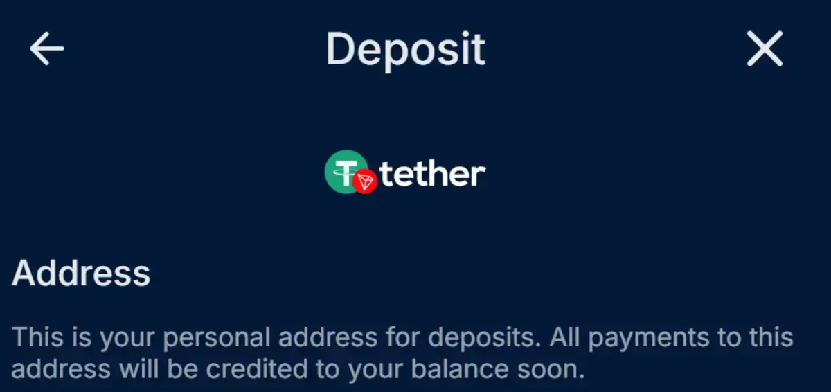 Tether casino deposits