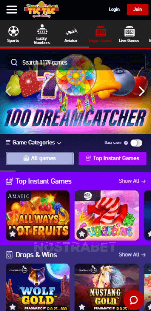 Tic Tac Bets casino