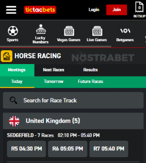 Tic Tac Bets horse racing