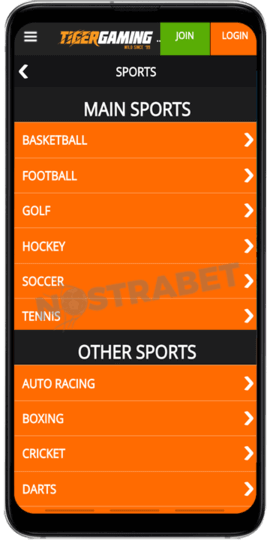 tigergaming android app sports betting