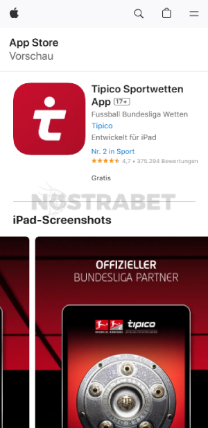 Tipico iOS-App herunterladen