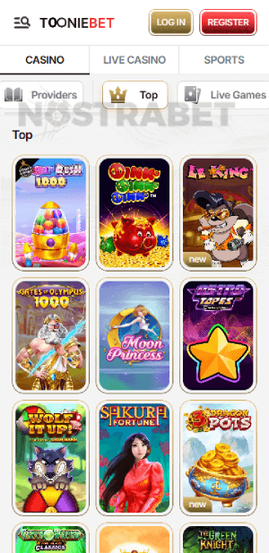 Tooniebet Casino Games