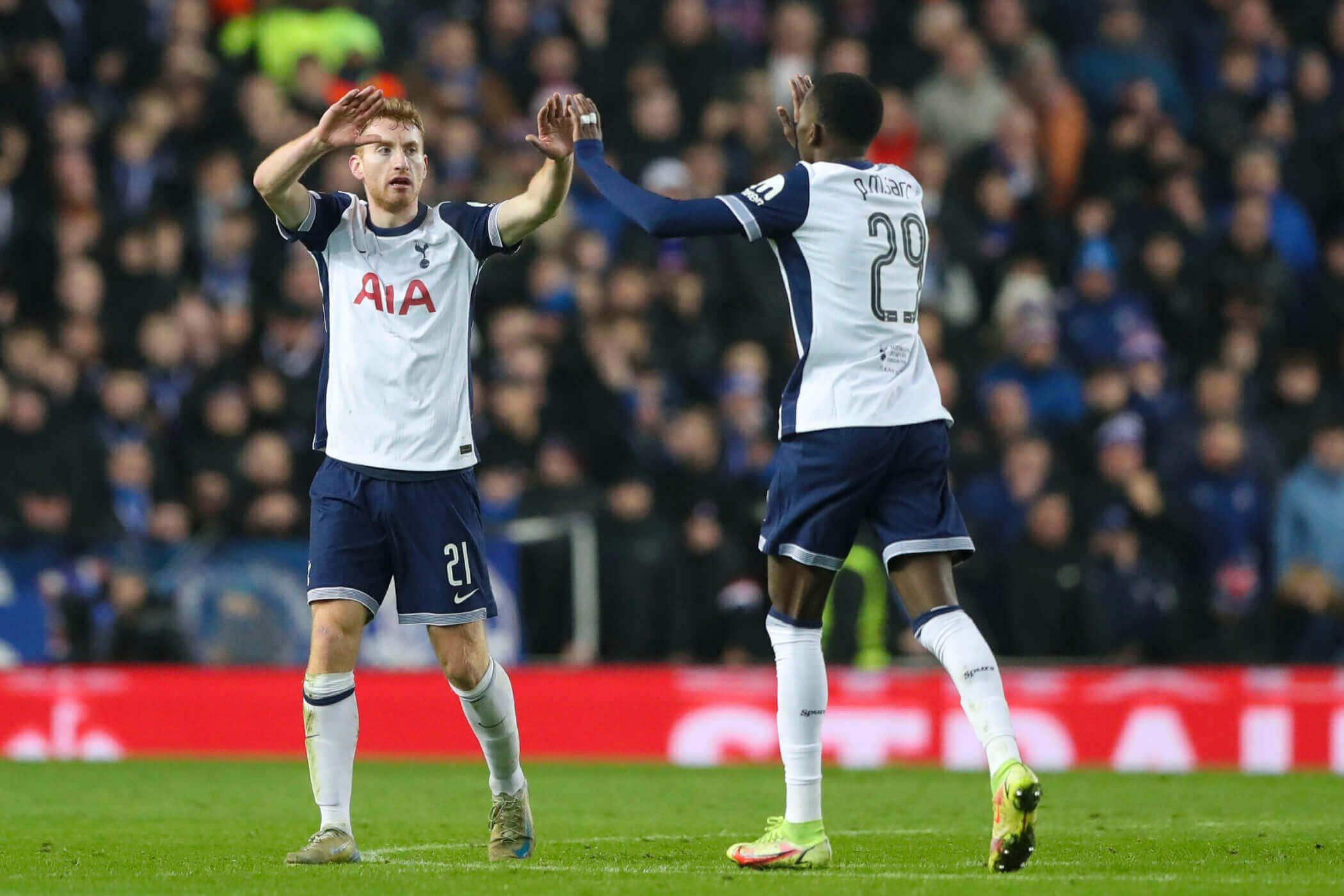 Jogadores do Tottenham