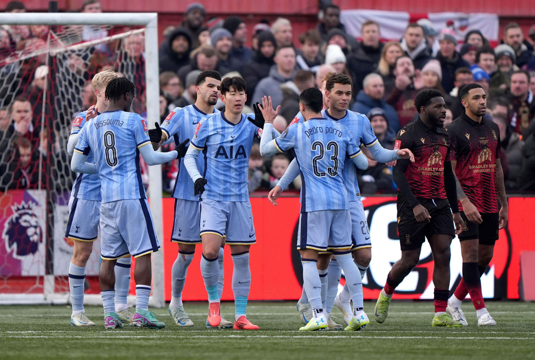 El equipo del Tottenham Hotspur en la FA Cup