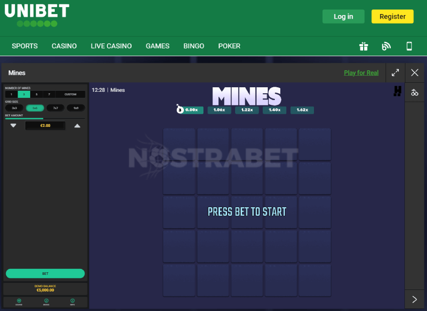 Unibet Mines Slot