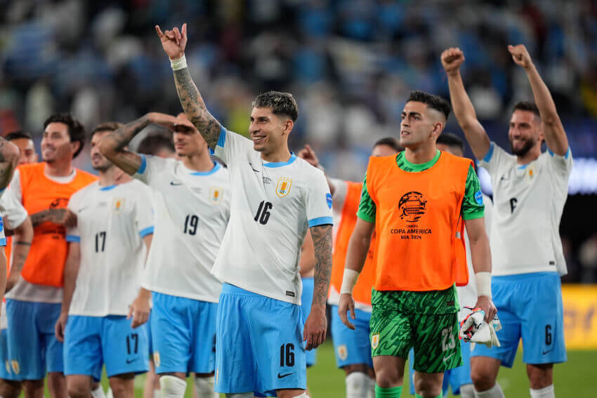 Jogadores do Uruguai na Copa América 2024