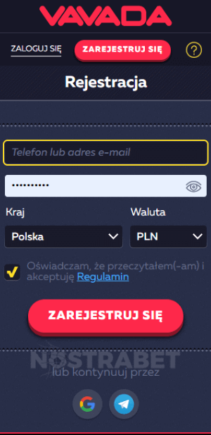 Vavada proces rejestracji i weryfikacja konta