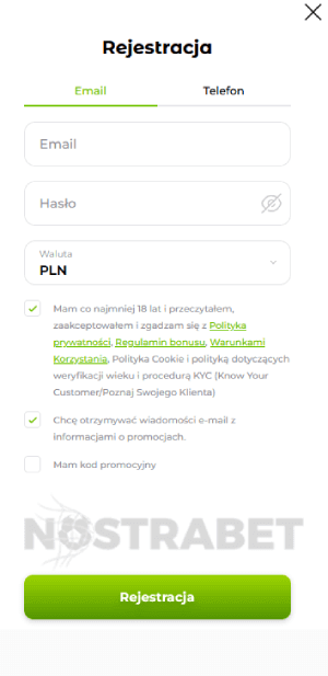 verde Proces rejestracji i weryfikacja konta