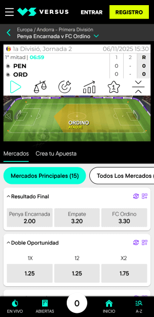 Versus apuesta en vivo movil