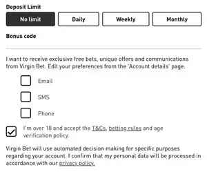 virgin bet bonus code enter