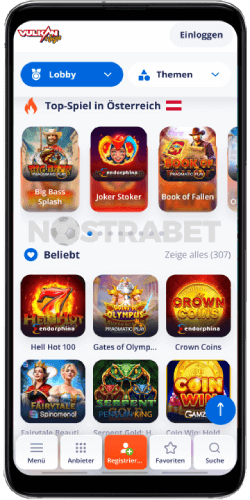 Vulkan Vegas mobile Version