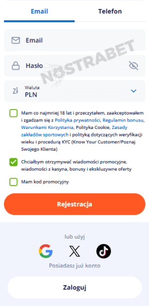 rejestracja vulkan vegas