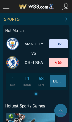 W88 Prestige with Mobile Application For Football Betting