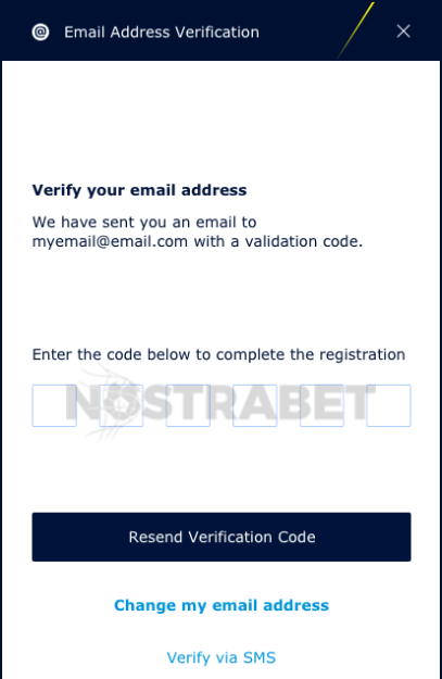 william hill email confirmation