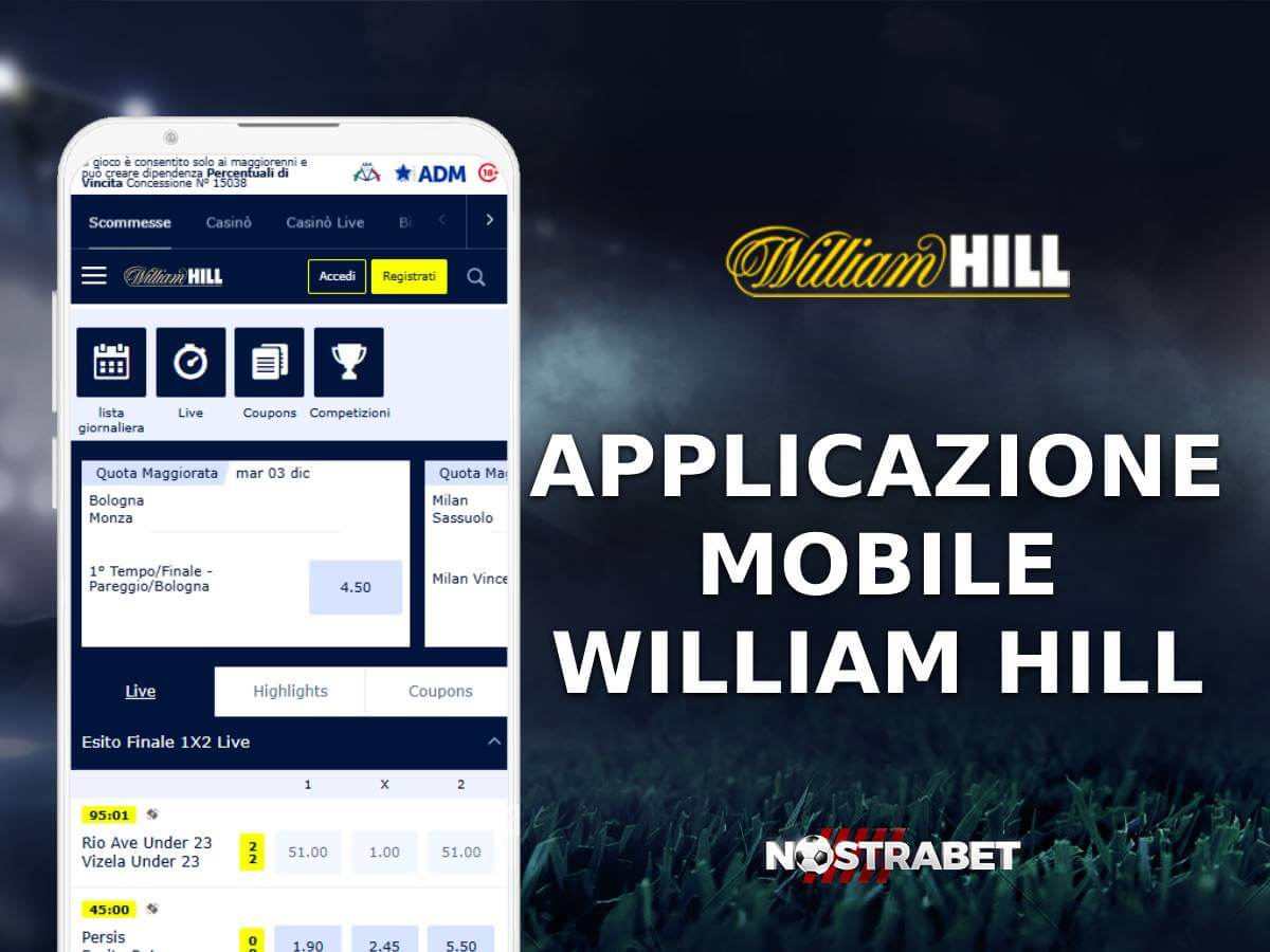 L’App di William Hill – Per un’Esperienza di Scommesse Sportive