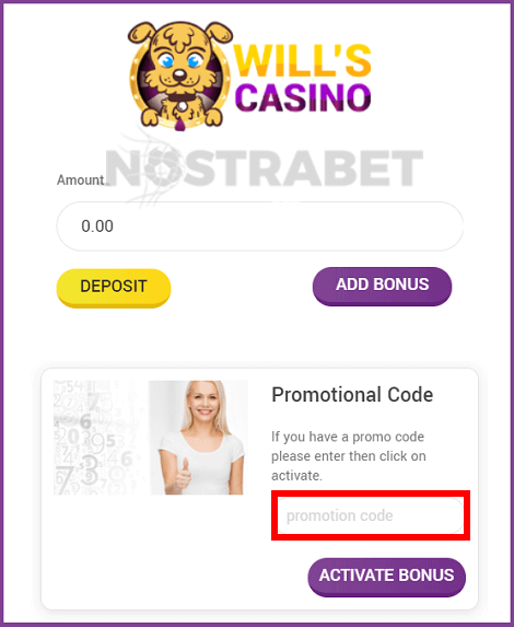Wills Casino Bonus Code Enter