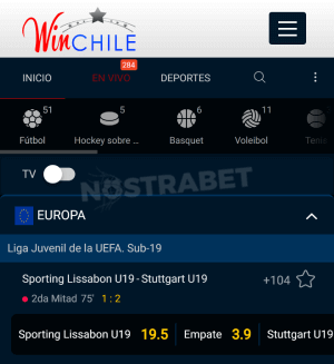 Winchile apuestas en vivo movil