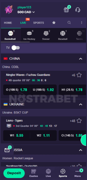 winspirit live betting
