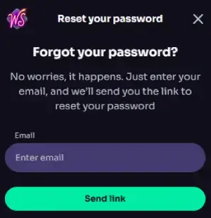 Winspirit password reset